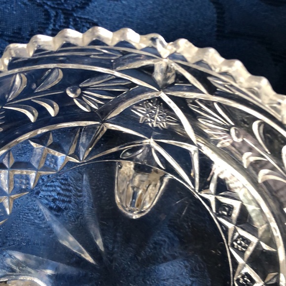 Vintage Chrystal Footed Candy Dish 4.5” diameter - Picture 3 of 8